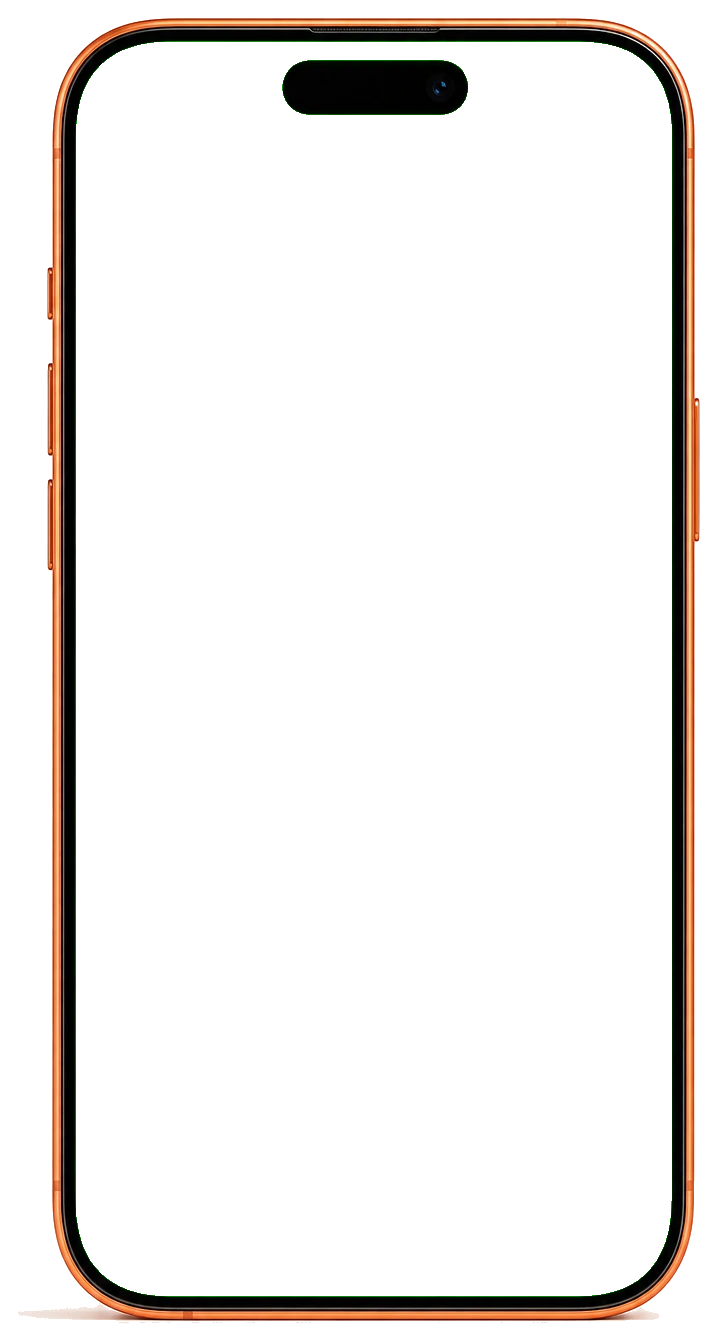 Orange iPhone showing the WILD Instagram feed
