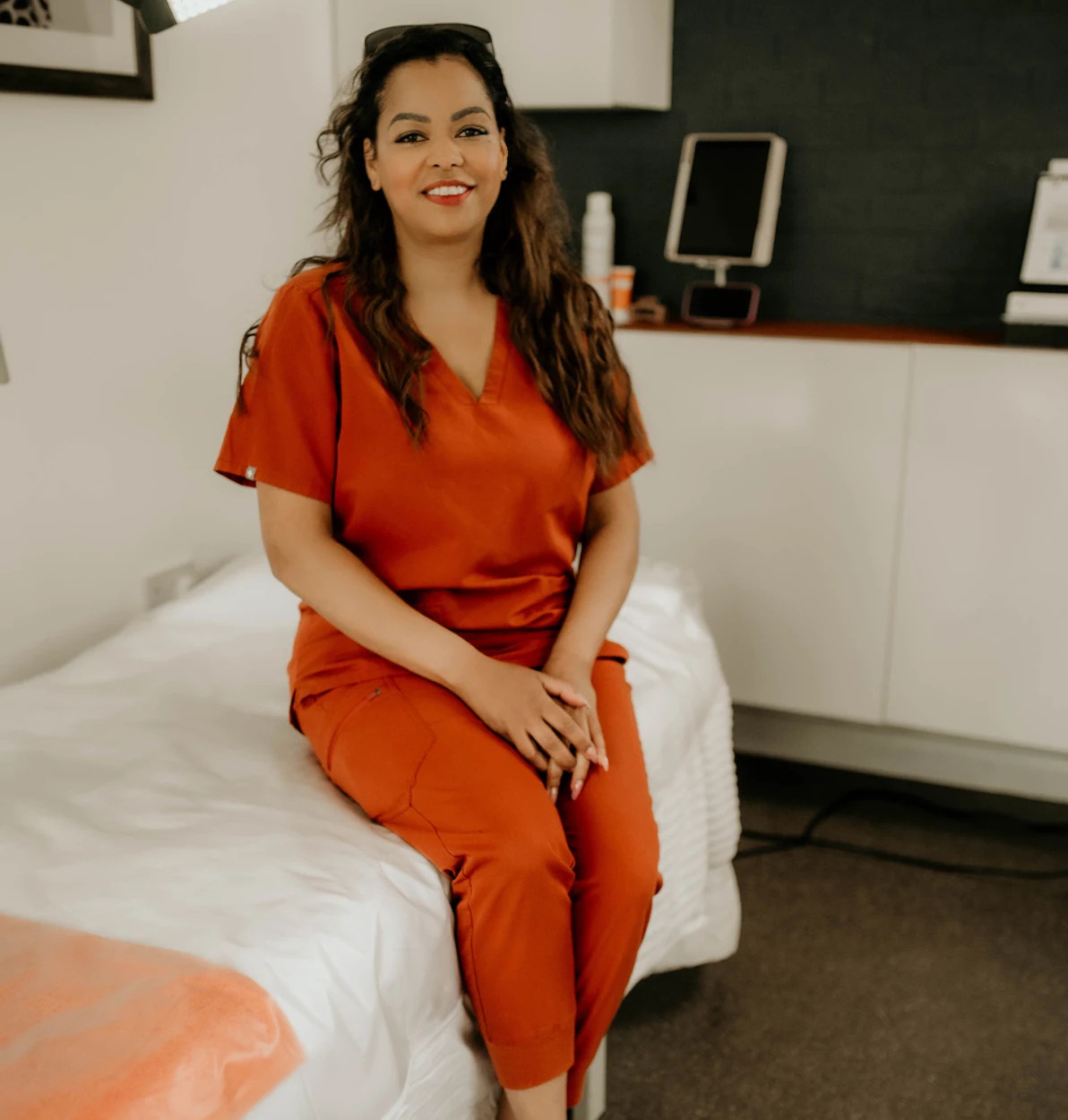 Vanessa Hill in the WILD clinic treatment room